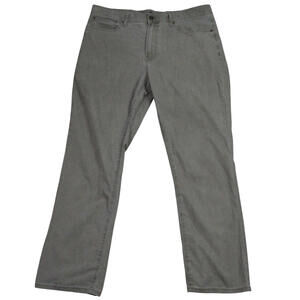 Lucky Brand 233 Straight Mens Jeans 38x30 Green Zip Fly Cotton Blend